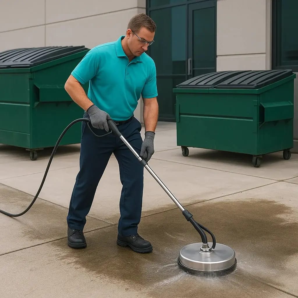 LZ Pressure Cleaning dumpster pad cleaning services - Miami