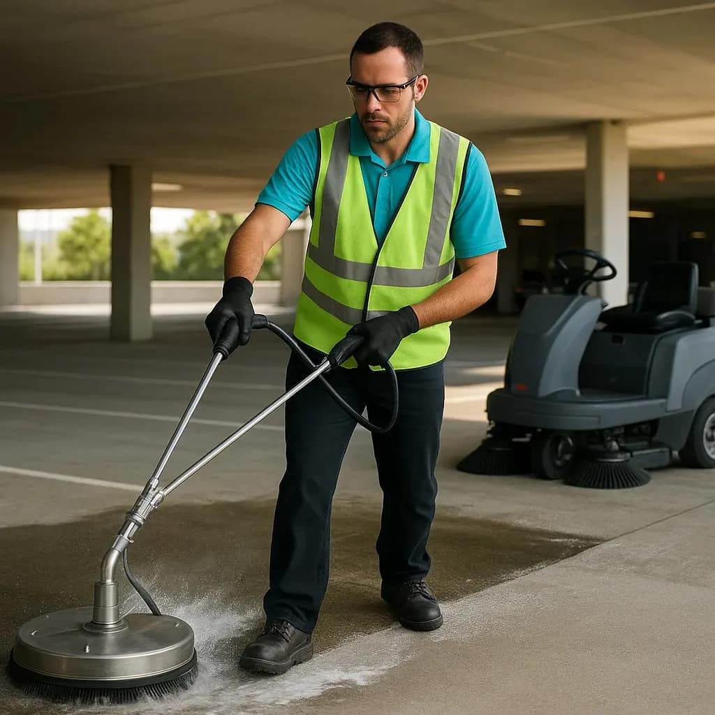 LZ Pressure Cleaning parking lot and garage cleaning services - Miami