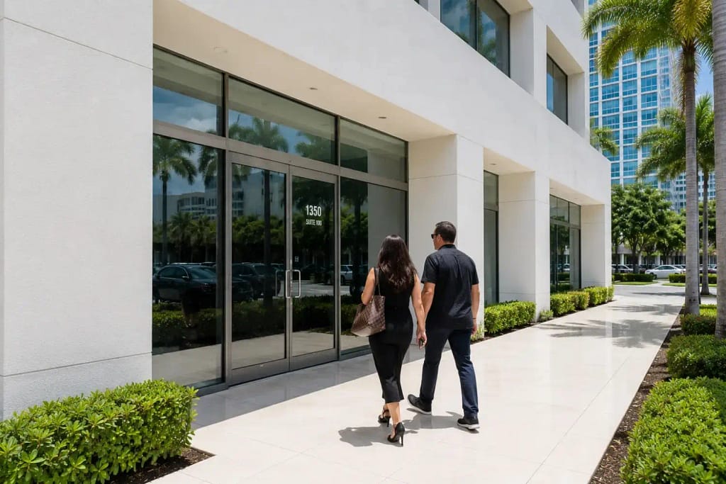 Why Commercial Building Cleaning Is Essential for Businesses in Miami, FL 3 Clean well-maintained commercial building entrance in Miami FL