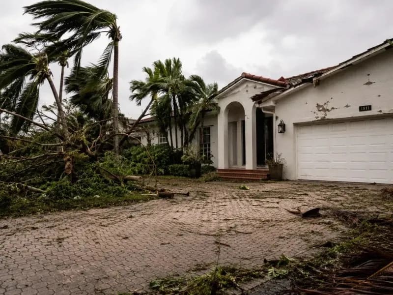 Scenes after Hurricane in Miami, FL